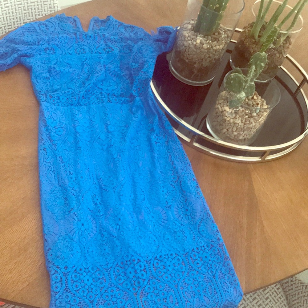 Gorgeous blue lace dress!!!! Nee Vici Collection